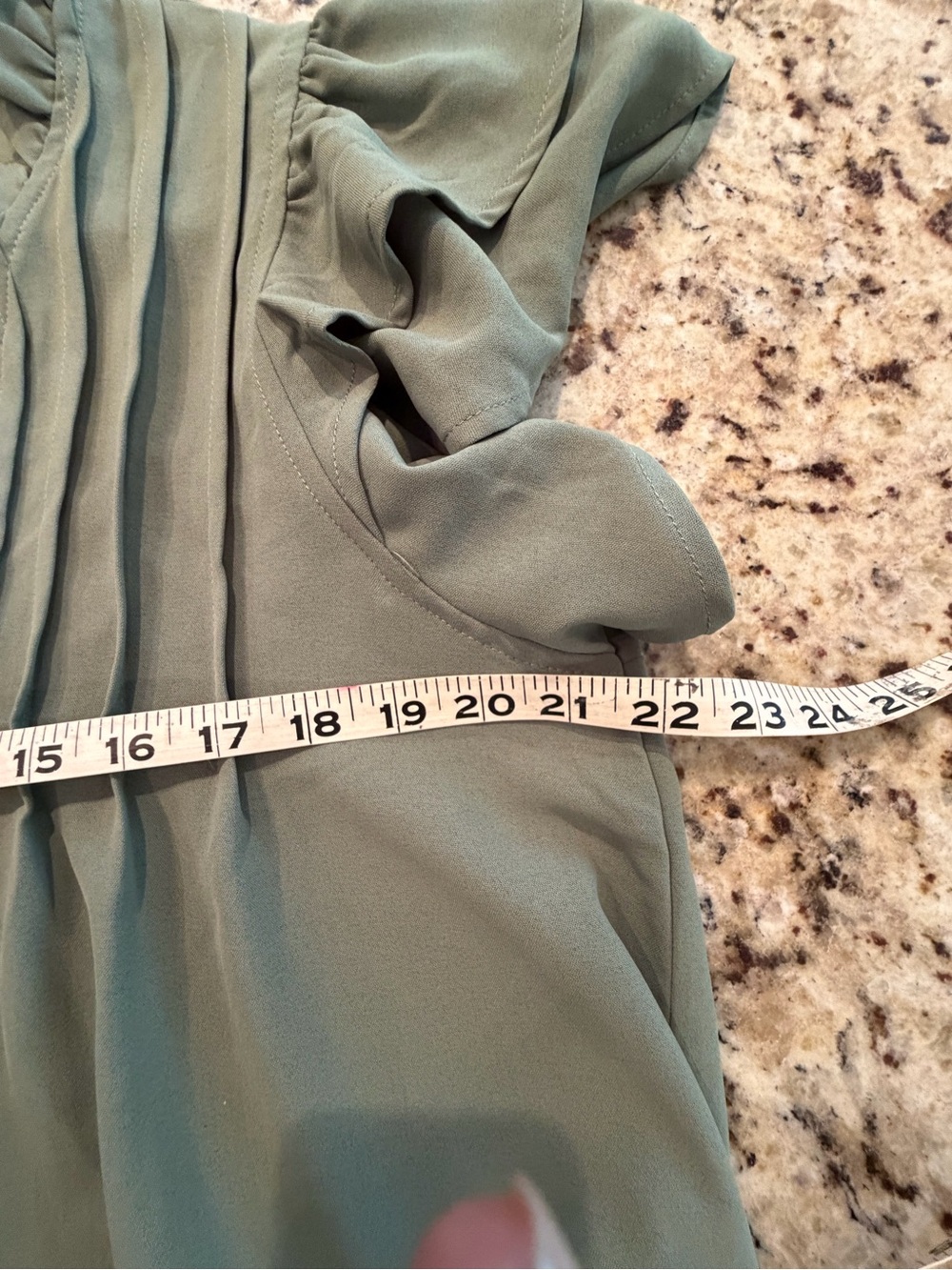 Amazon Green Ruffle Sleeve Mini Dress - Picture 7 of 8